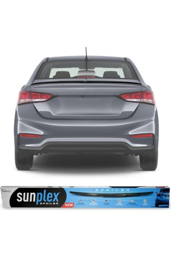 Hyundai Accent Blue Bagaj Üstü Spoiler Piano Black 11-18 ürün görseli 1
