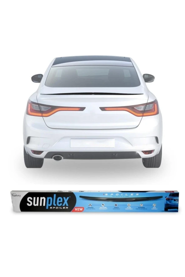 Renault Megane 4 Sedan Bagaj Üstü Spoiler Piano Black Enjeksiyon Baskı 2016-.. ürün görseli 1