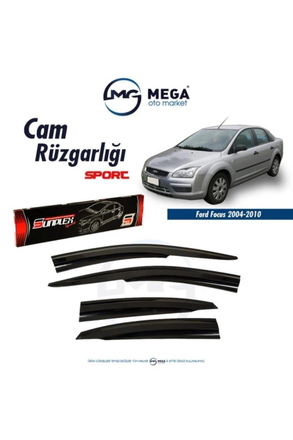 Ford Focus 2 2004-2010 Sedan Hb Cam Rüzgarlık Mugen Ti?p ürün görseli 1