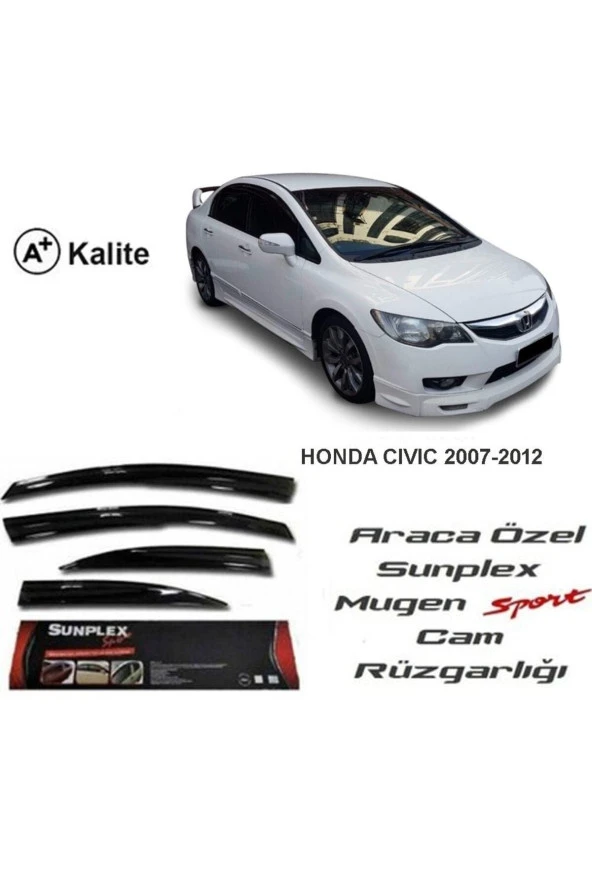 Honda Civic Fd6 Cam Rüzgarlığı Mugen Tip 2007-2012 ürün görseli 1