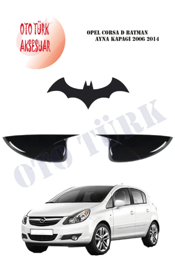 Opel Corsa D Yarasa Batman Ayna Kapağı 2006 2014 ürün görseli 1
