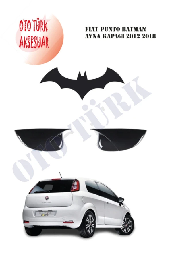 Fiat Punto Yarasa Batman Ayna Kapağı 2012 2018 ürün görseli 1