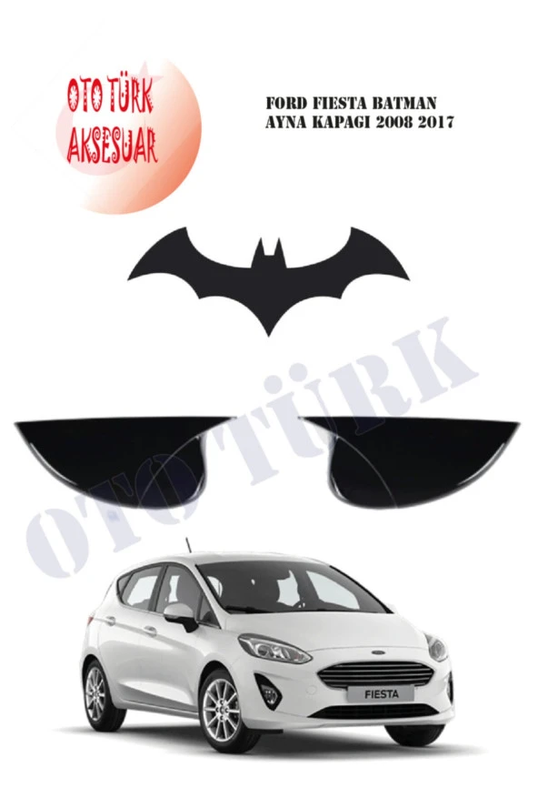 Ford Fıesta Yarasa Batman Ayna Kapağı 2008 2017 ürün görseli 1