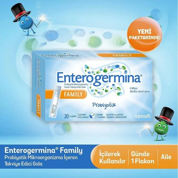 Enterogermina Family Probiyotik 20 Flakon ürün görseli 1