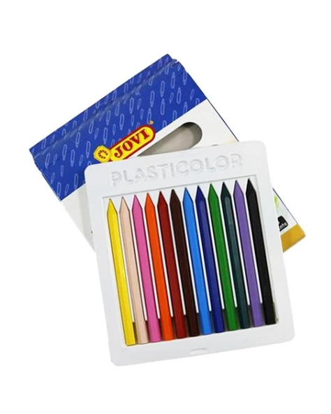 Jovi Plasticolor 12 Renk Pastel Boya - Resim 2