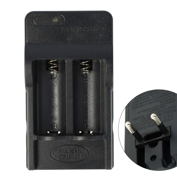 Powermaster PMR-W018 4.2 Volt 650 Mah 16340 Pil Şarj Cihazı ürün görseli 1