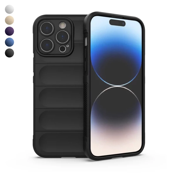 iPhone 15 Pro Max Kılıf Optimum Lens Çerçeveli Silikon Kapak ürün görseli 1