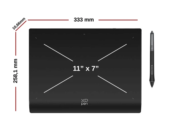 XP-Pen Deco Pro LW 2nd Generation 16K Pressure Bluetooth 5.0 - Resim 4