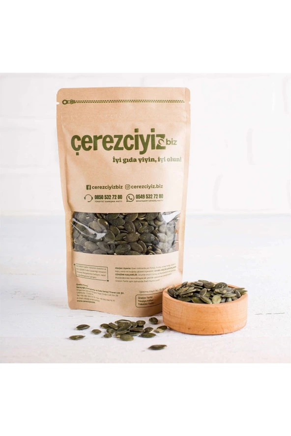 Çiğ Iç Kabak Çekirdeği (KAVRULMAMIŞ VE TUZSUZ) 1000gr. ürün görseli 1