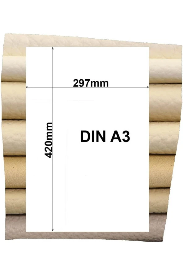 OSM A3 boyutunda Hakiki deri 3lü paket - Resim 3
