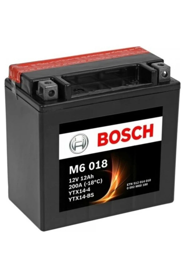 Motosiklet Aküsü M6 018 - Ytx14-4, Ytx14-bs ürün görseli 1