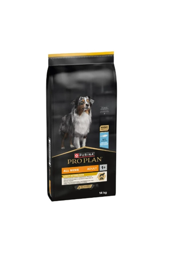 Pro Plan Beyaz Balıklı Sterilised-Light Yetişkin Köpek Maması 14 Kg ürün görseli 1
