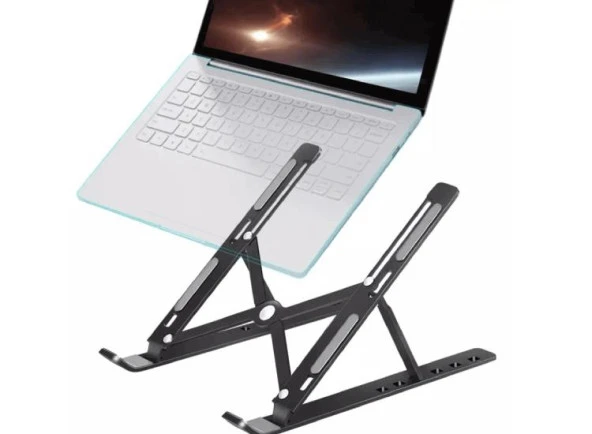 Zhltools Ayarlanabilir Laptop Standı ZHL-221 Siyah ürün görseli 1