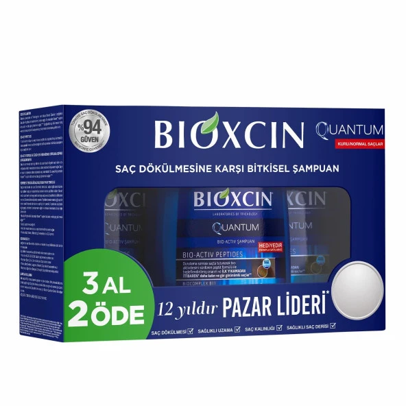 Bioxcin Quantum Kuru ve Normal Saçlar İçin Şampuan 300 ml - 3 Al 2 Öde ürün görseli 1