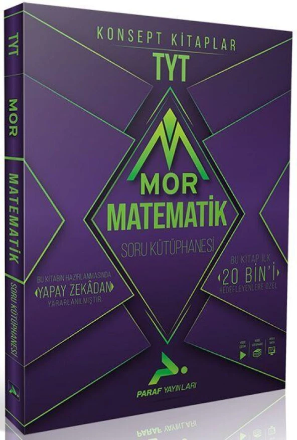 TYT Mor Matematik Konsept Soru Kütüphanesi Paraf Yayınları ürün görseli 1