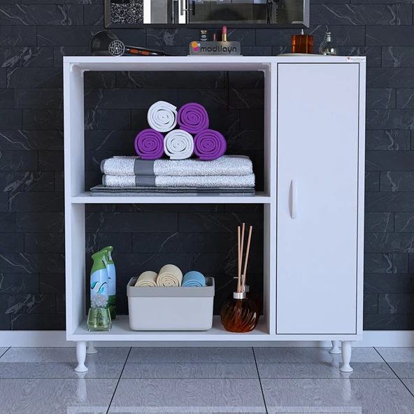 Modilayn URLA 90 x 95,5 x 32,5 cm Kapaklı Çok Amaçlı Banyo & Mutfak Dolabı ürün görseli 1