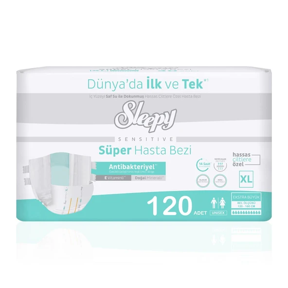 Sleepy Belbantlı Hasta Bezi XL-Extra Large Beden 120 Adet ürün görseli 1