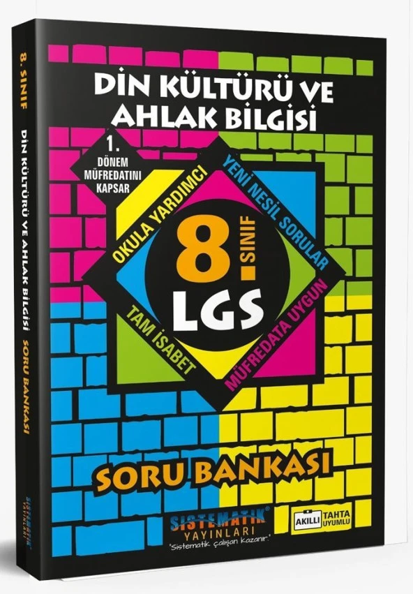 8. Sınıf LGS Din Kültürü ve Ahlak Bilgisi Soru Bankası Sistematik Yayınları ürün görseli 1