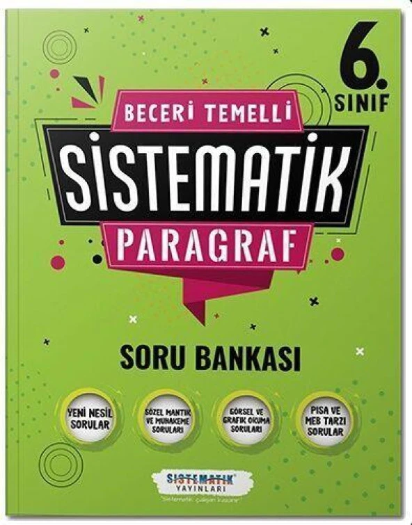 6. Sınıf Paragraf Sistematik Soru Bankası Sistematik Yayınları ürün görseli 1