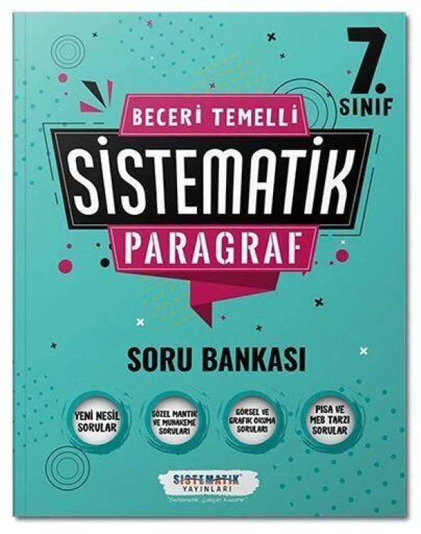 7. Sınıf Paragraf Sistematik Soru Bankası Sistematik Yayınları ürün görseli 1