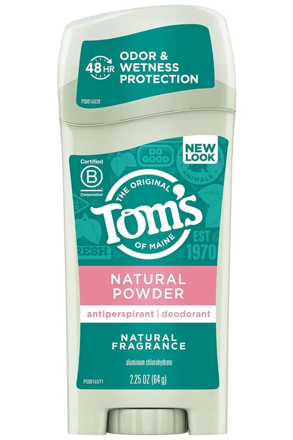 Tom's Of Maine Natural Powder Antiperspirant Stick Deodorant 64GR ürün görseli 1
