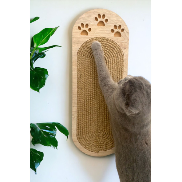Duvara Monte Edilebilir ve Yerde Kullanılabilir Kedi Tırmalama Tahtası ürün görseli 1