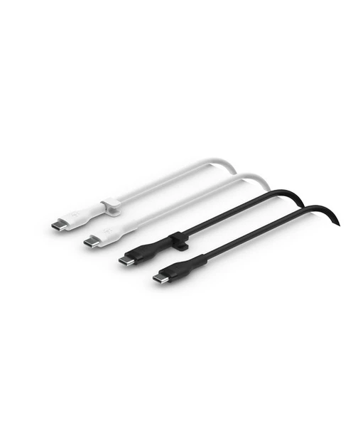 Belkin Type C-C Sılıcone 1M 2'li Pk Beyaz ürün görseli 1