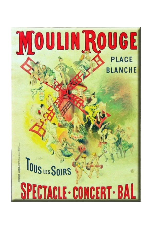 Moulın Rouge Spectacle Karton Afiş  24x32 cm ürün görseli 1