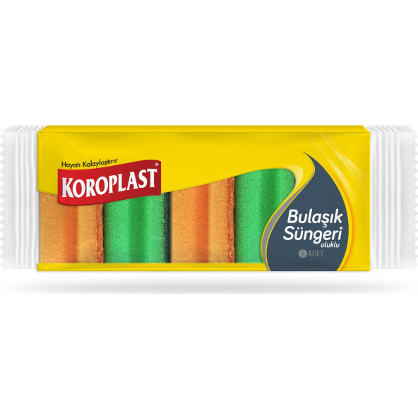Koroplast Oluklu Bulaşık Süngeri 5 Li ürün görseli 1