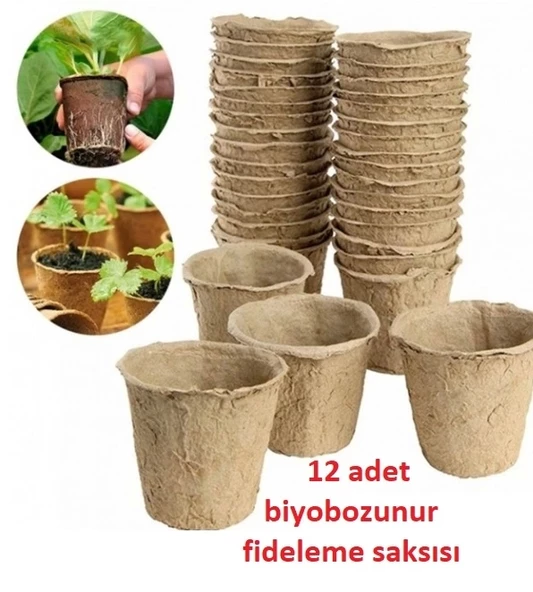 Gardener Biyobozunur Fideleme Saksısı 12 Adet ürün görseli 1
