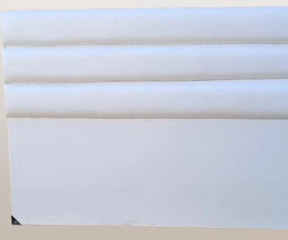 Başlık 90333 DK Çift Kişi 150 Model Suni Deri Beyaz Kumaş Dolgun Dilimli El Yapım ürün görseli 1