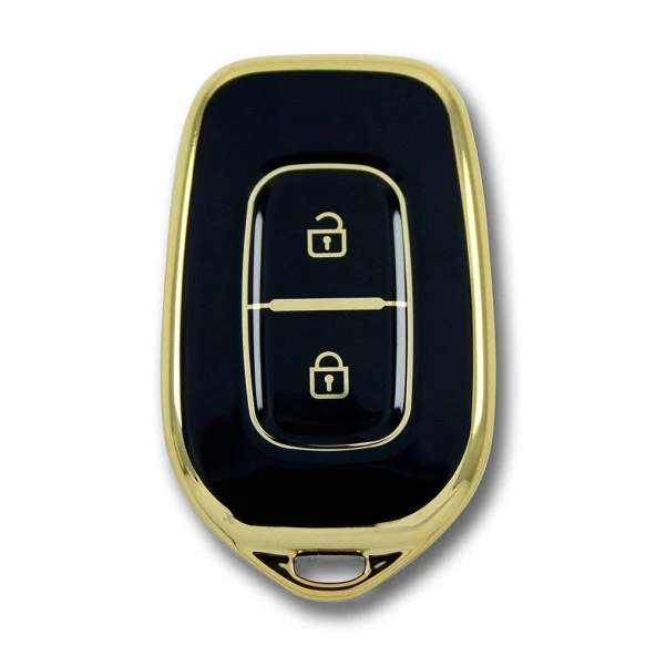 Renault Symbol 12-18 Dacia Sandero 2 Buton Siyah Oto Anahtar Kumanda Kabı Kılıfı Oto Anahtarlık ürün görseli 1