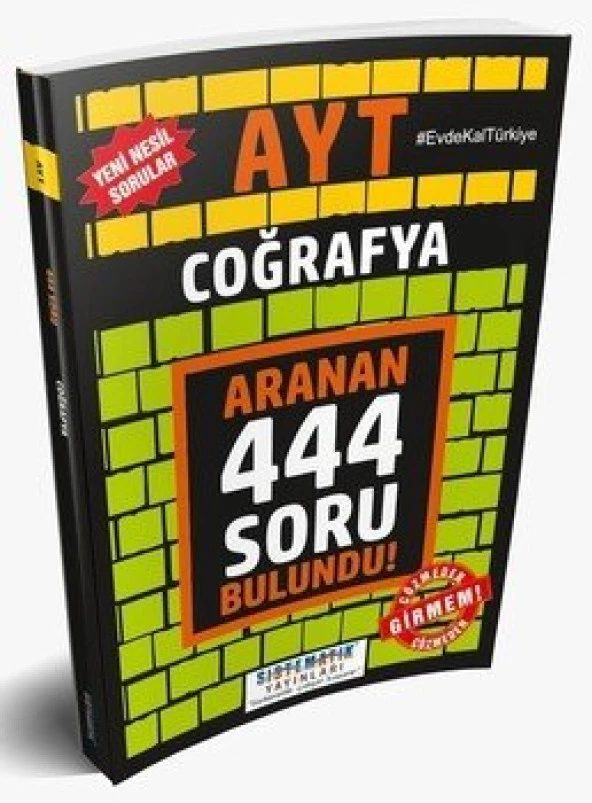 Sistematik Yayınları AYT Coğrafya Aranan 444 Soru ürün görseli 1