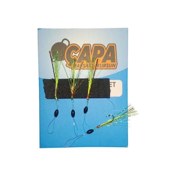 Çapa Stoperli Yeşil Simli LRF Hırsız İğne 4lü Paket ürün görseli 1