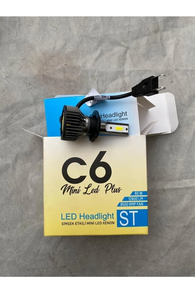 H7 Led Xenon Şimşek Etkili C6 Mini Led Plus ürün görseli 1