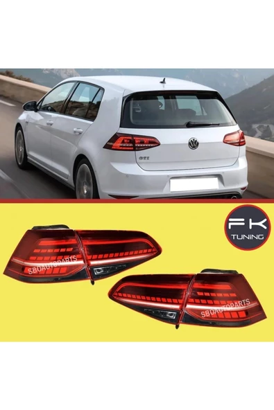 Volkswagen Golf 7 Led Stop 7.5 Uyumlu Dizayn Kayar Sinyal (2013-2016) ürün görseli 1
