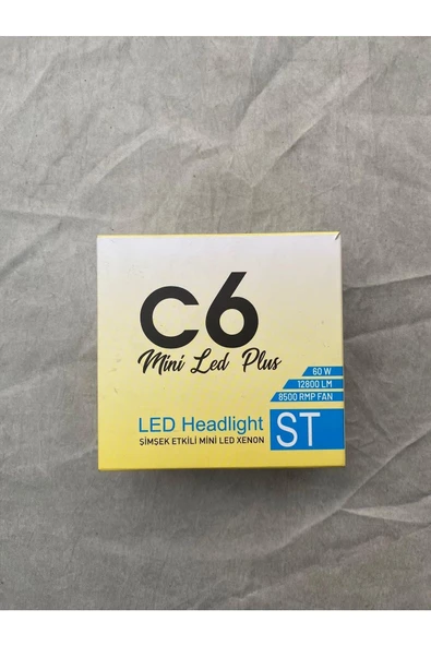 H7 Led Xenon Şimşek Etkili C6 Mini Led Plus - Resim 2