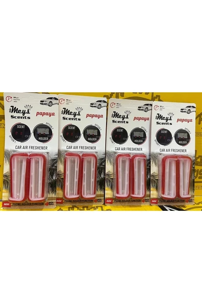 Meys Klips Koku Papaya Kırmızı 4 Paket ürün görseli 1
