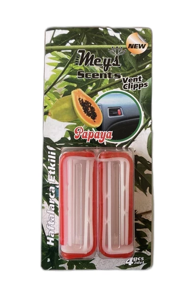 Oto Klips Koku (PAPAYA KAVUN) (1.PAKET 4.ADET) Kırmızı ürün görseli 1
