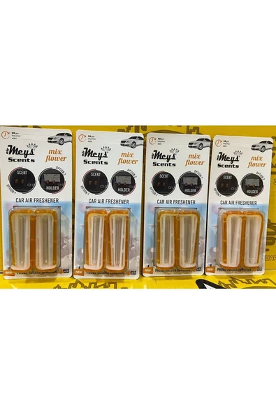 Meys Klips Koku 4 Paket Mix Flower Turuncu ürün görseli 1