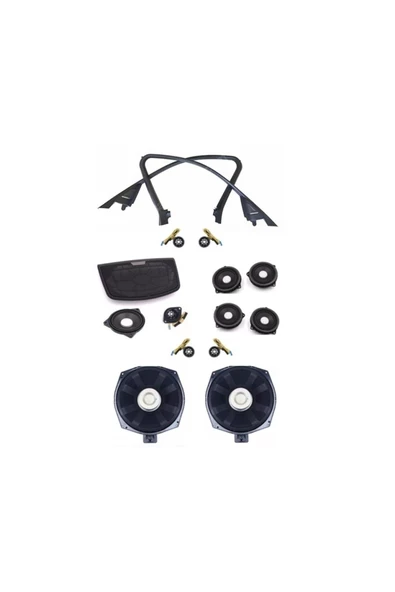 Bmw 3 Serisi F30 15 Parça Hoparlör Seti Ve Harman Tweeter & Orta Kapak Seti ürün görseli 1
