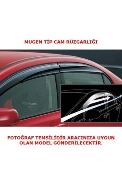 Renault Kango Cam Rüzgarlığı 1998+ Mugen Tip - Resim 2