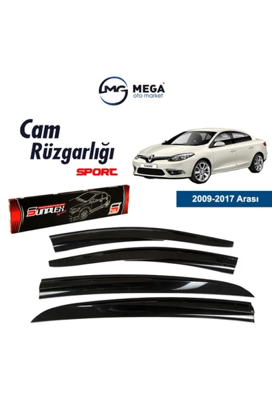 Renault Fluence Mugen Cam Rüzgarlık ürün görseli 1