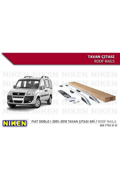 Fiat Doblo Tavan Çıtası Port Bagaj Taşıyıcı Gri 2001 / 2010 ürün görseli 1