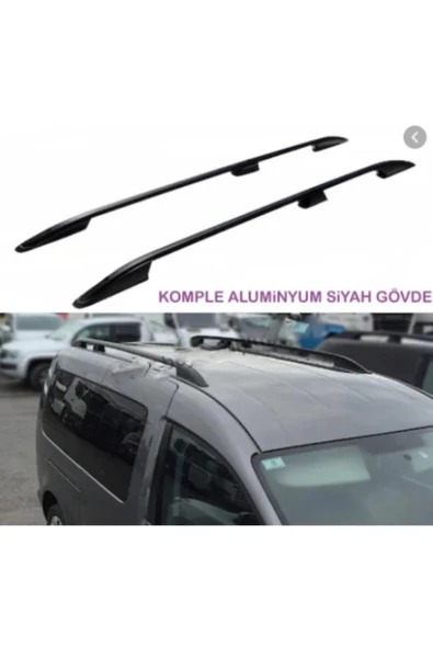 Siyah Renk Wolksvagen Caddy Tavan Çıtası ürün görseli 1