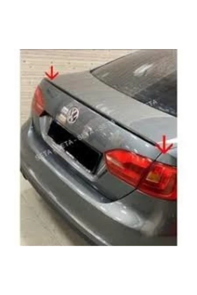 Volkswagen Jetta 2010 2011 2012 2013 2014 2015 2016 2017 Model Siyah Spoiler Piano Black ürün görseli 1
