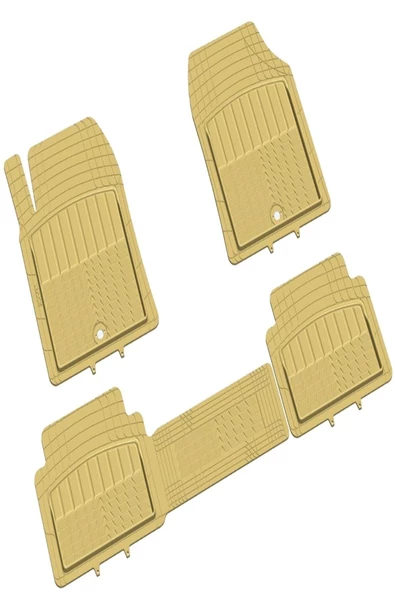 Kauçuk Paspas Universal Racing Havuzlu Bej / Tepay512-b ürün görseli 1
