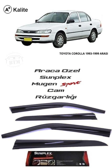 Toyota Corolla 93-98 Cam Rüzgarlığı Marka Mugen 4'lü ürün görseli 1
