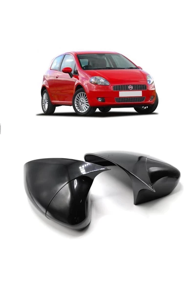 Fiat Grande Punto Yarasa Ayna Kapağı Parlak Siyah Yapıştırmalı Kolay Montaj Bedava Kargo ürün görseli 1