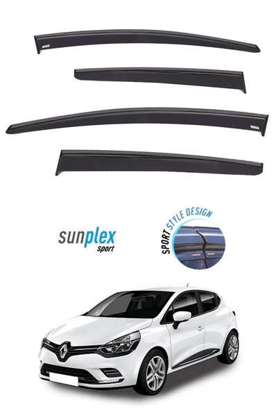 Renault Clio 4 Araca Özel Cam Rüzgarlığı Marka Mugen 4'lü ürün görseli 1